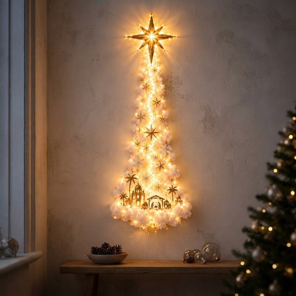 Nativity Star Wall Christmas Tree Light