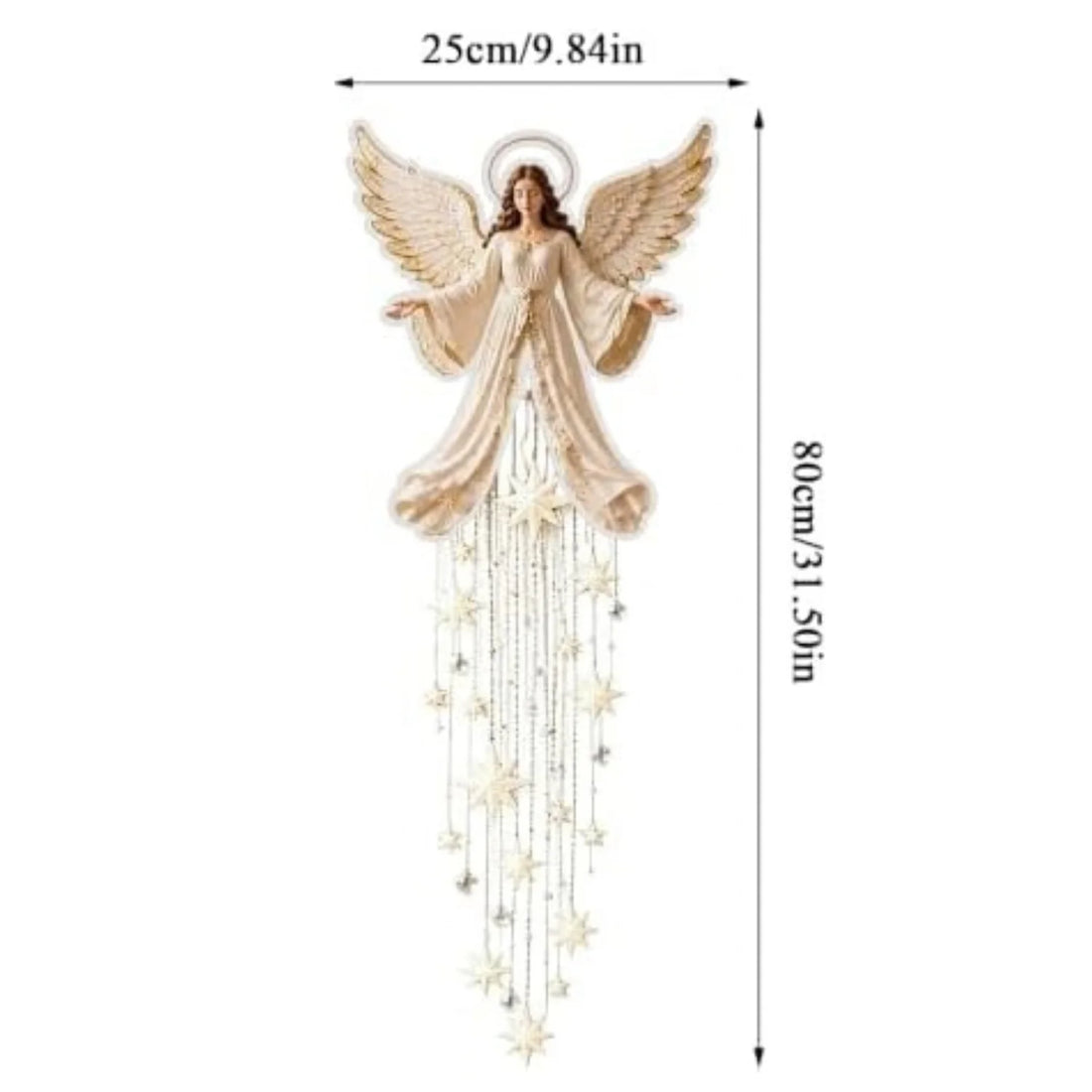 Guardian Angel Starglow Wall Light - Warm LED Christmas Angel Decor