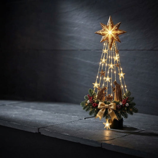 Christmas Decorations Wall Lights Star of Bethlehem Christian Hanging Decor